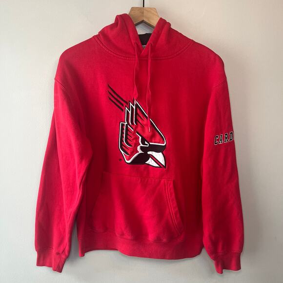 Stadium Athletics Ball State University Cardinals Hoodie Sweatshirt Red Small - Picture 1 of 7